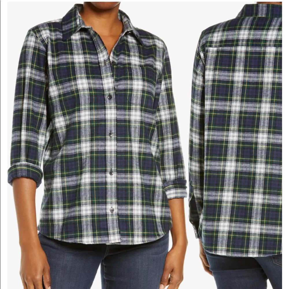 L.L. Bean Women’s Scotch Plaid Flannel Shirt